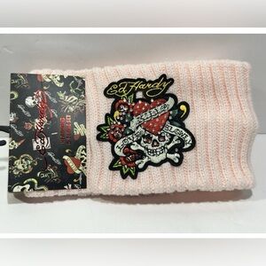 Ed Hardy Knit Headband & Glove Set - Women's One Size